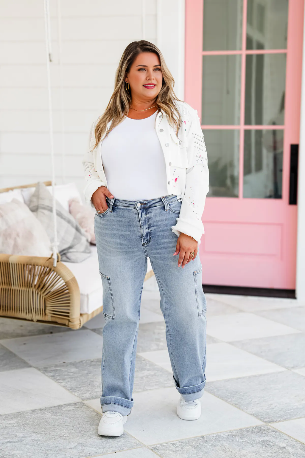 Chic Comfort Cargo Jeans